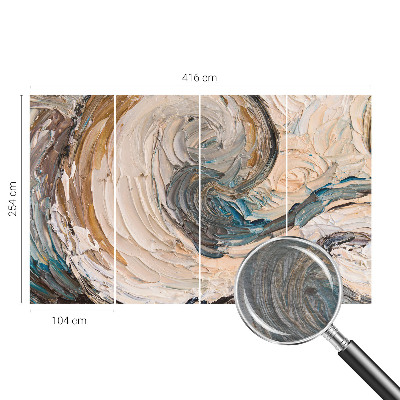 Tapet Farverige hvirvler