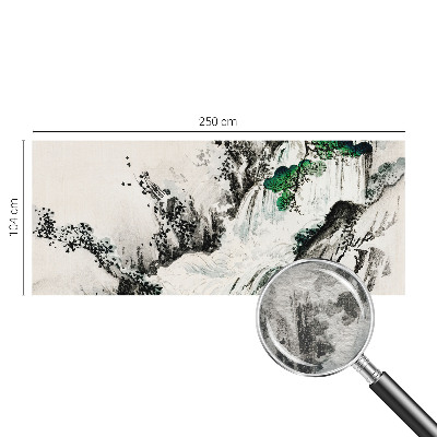 Høj kvalitet fototapet Naturens vandfald