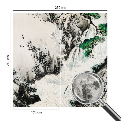 Høj kvalitet fototapet Naturens vandfald