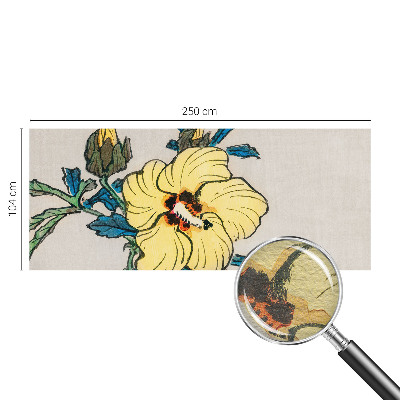 Stor fototapet Gul blomst