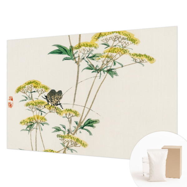 3D fototapet med blomster i naturtro motiv
