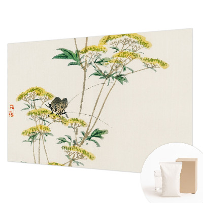 3D fototapet med blomster i naturtro motiv