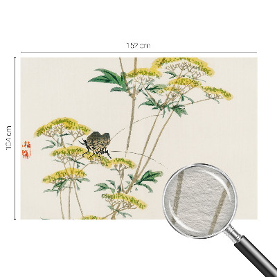 3D fototapet med blomster i naturtro motiv