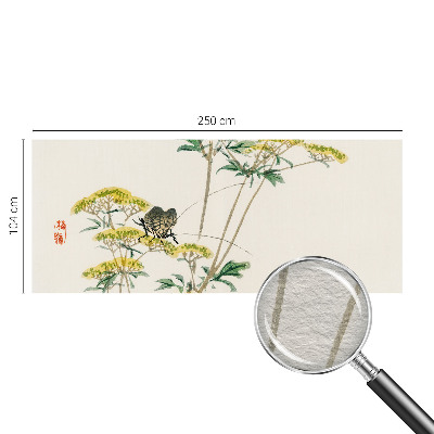 3D fototapet med blomster i naturtro motiv