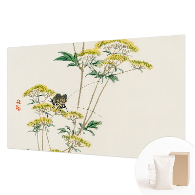 3D fototapet med blomster i naturtro motiv