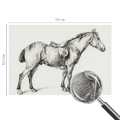 Non-woven fototapet med en skitse af en hest