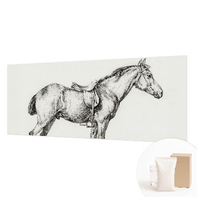 Non-woven fototapet med en skitse af en hest