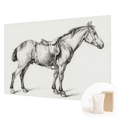 Non-woven fototapet med en skitse af en hest