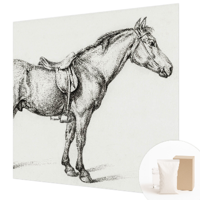 Non-woven fototapet med en skitse af en hest