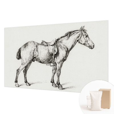 Non-woven fototapet med en skitse af en hest