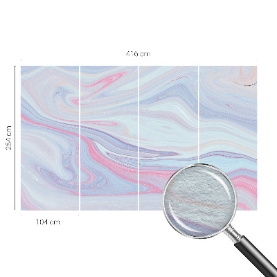 Fototapet soveværelse Pastel hvirvel