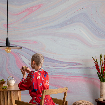 Fototapet soveværelse Pastel hvirvel