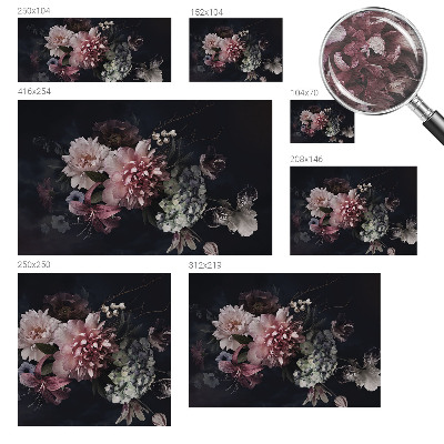 Fototapet til børn med blomsterarrangement
