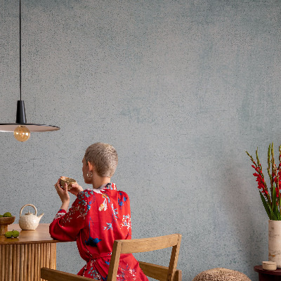 Fotovæg soveværelse i grå betonfinish