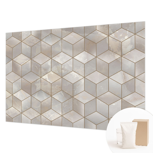 Stor fototapet med geometrisk mosaik