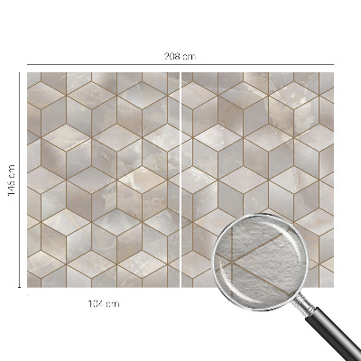 Stor fototapet med geometrisk mosaik