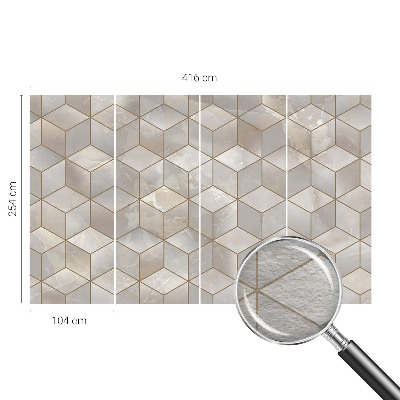 Stor fototapet med geometrisk mosaik