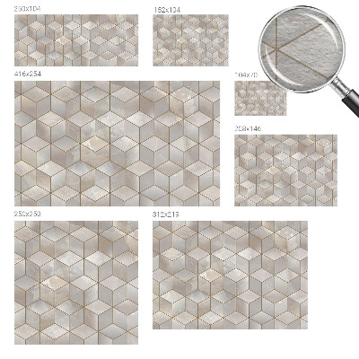 Stor fototapet Geometrisk mosaik