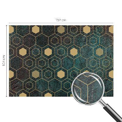 Fototapet med geometriske sekskanter