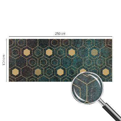 Fototapet med geometriske sekskanter