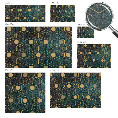 Fototapet Geometriske sekskanter