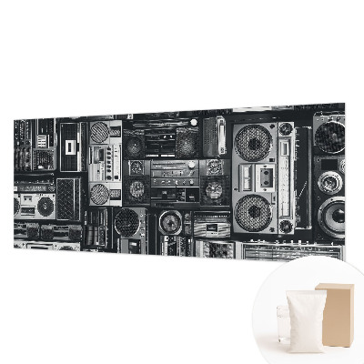 Non-woven fototapet med motiv af en retro-radio