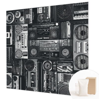 Non-woven fototapet med motiv af en retro-radio