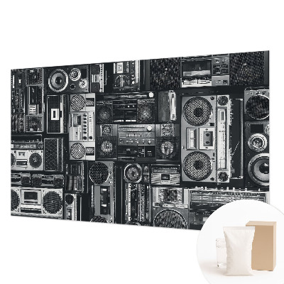 Non-woven fototapet med motiv af en retro-radio