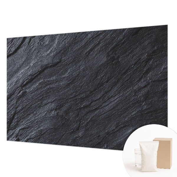 Fotovæg stue Stenstruktur