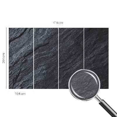 Fotovæg stue Stenstruktur