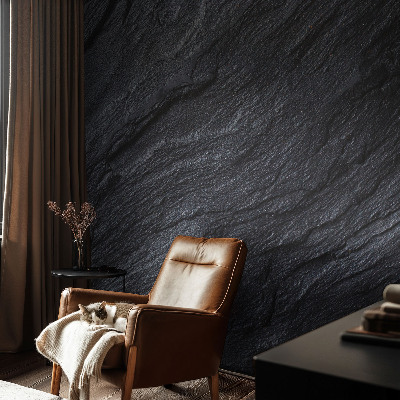 Fotovæg stue Stenstruktur