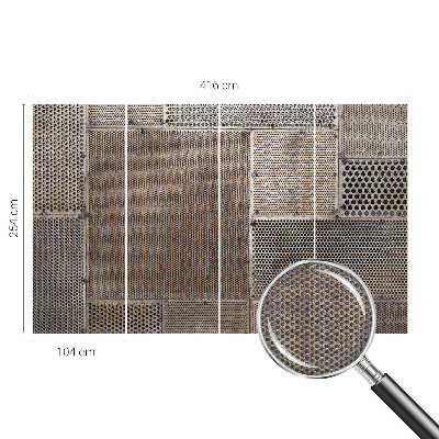Modern fototapet med metalliske mønstre