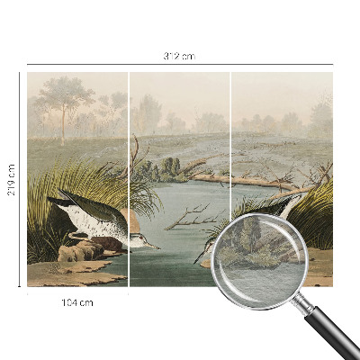 Fotovæg stue Et fredeligt landskab