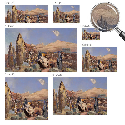 3D fototapet Skovlandskab