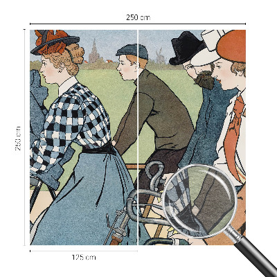 Foto tapet Veterancyklister