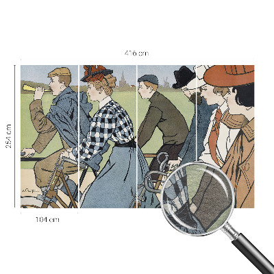 Foto tapet Veterancyklister