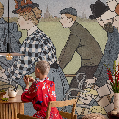 Foto tapet med motiv af veterancykler
