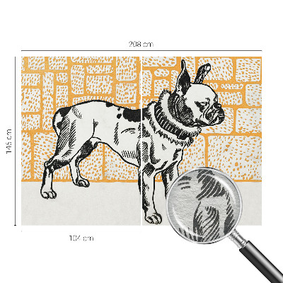 Vlies fototapet Retro hund
