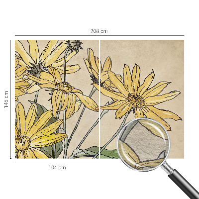 Tapet Akvarelblomster