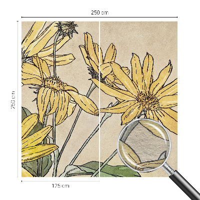 Tapet Akvarelblomster