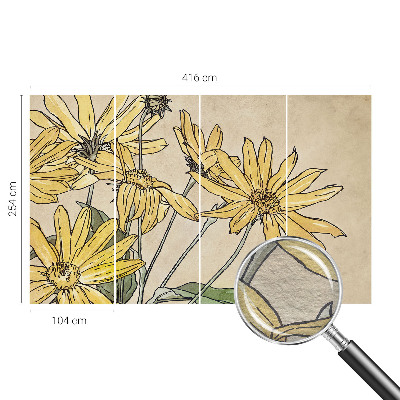 Tapet Akvarelblomster