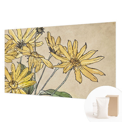 Tapet med akvarelblomster