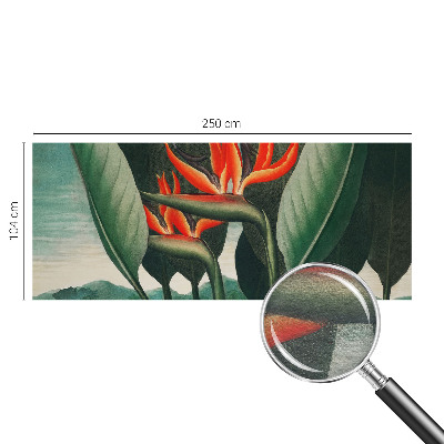 Fototapet stue Eksotiske blomster