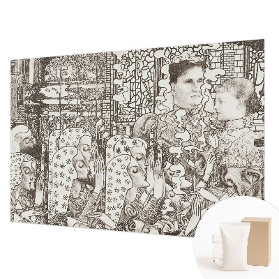 Tapet væg Blomsterportrætter