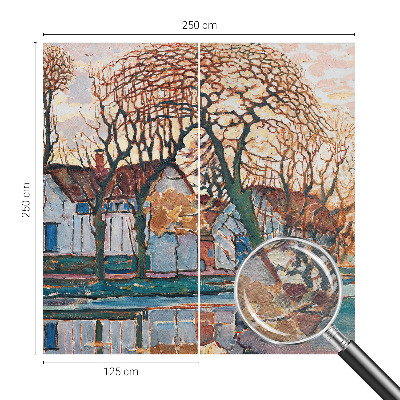 Fototapet efter mål Idyllisk landskab