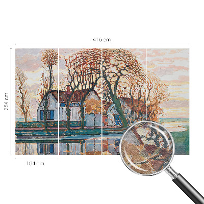 Fototapet efter mål Idyllisk landskab