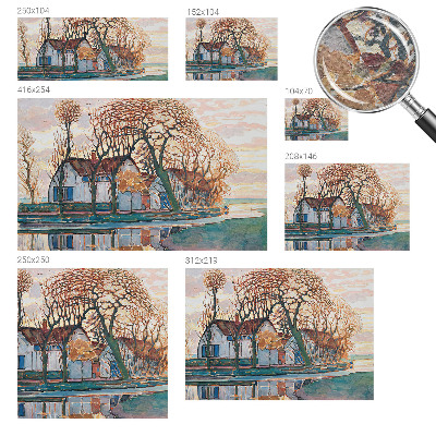 Fototapet efter mål Idyllisk landskab