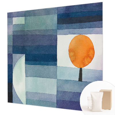 Fotovæg stue Abstrakt træ