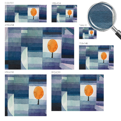 Fotovæg stue Abstrakt træ