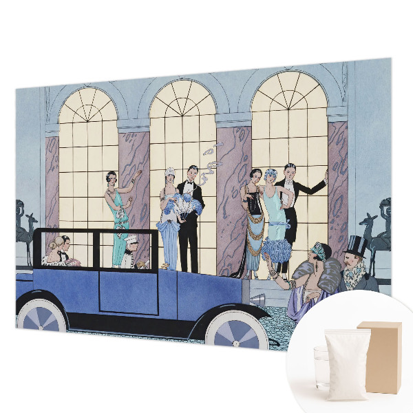 Fotovæg soveværelse i art deco-stil